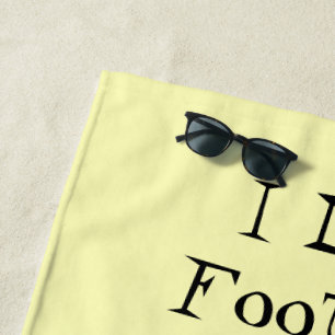 Personalized Football Design Beach Towel