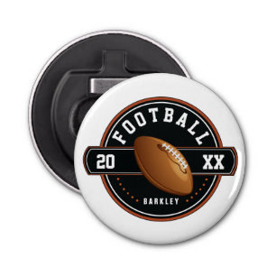 Personalized Football Design Bottle Opener