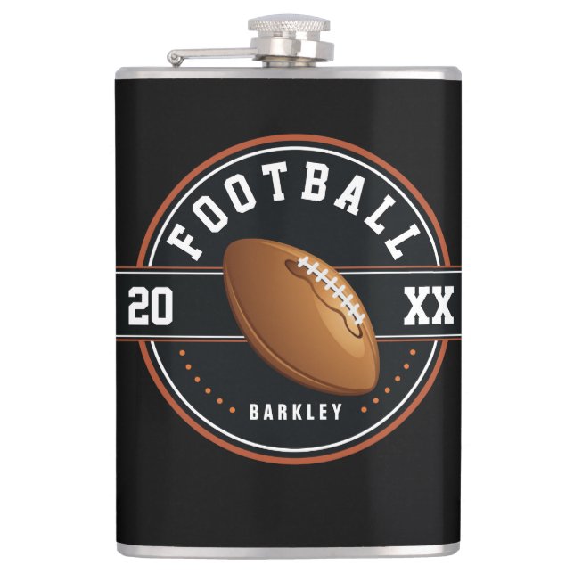 Personalized Football Design   Flask (Front)