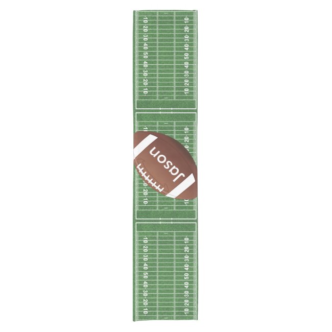 Personalized Football Design Table Runner