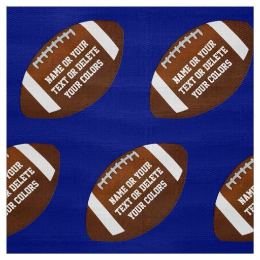 Personalized Football Fabric by the Yard