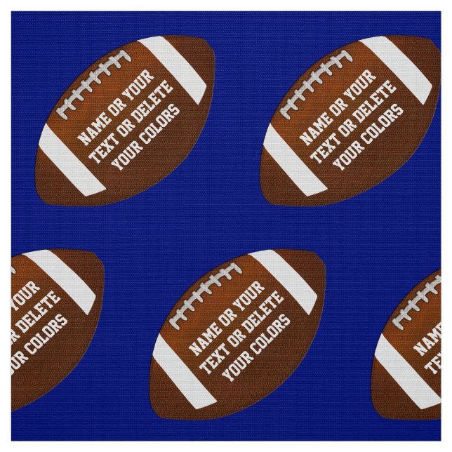 Personalized Football Fabric by the Yard (Swatch)