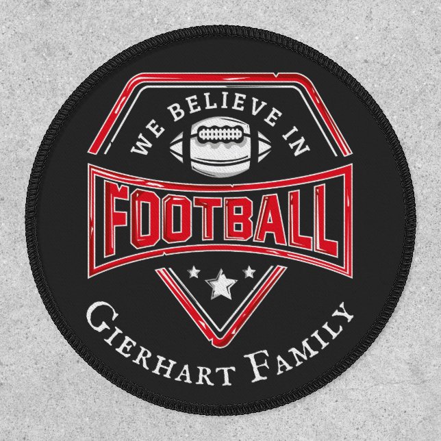 Personalized Football Family Name Fall Patch (Front)