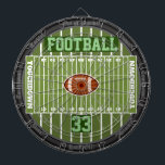 Personalized Football Field Multi-Target 2.0 Dart Board<br><div class="desc">A fun and amazing football inspired dartboard! Perfect for the football or the sports fanatic of the family and fully customizable to add names,  images,  and more if desired. Enjoy!</div>