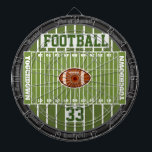 Personalized Football Field Multi-Target Dartboard<br><div class="desc">A fun and amazing football inspired dartboard! Perfect for the football or the sports fanatic of the family and fully customizable to add names, images, and more if desired. Enjoy!</div>