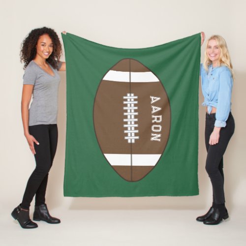 Personalized Football Fleece Blanket 