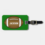 Personalized Football For Boys Who Love Sports Luggage Tag at Zazzle