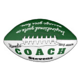 Custom BEST COACH EVER Modern Cool Thank You Photo Football | Zazzle