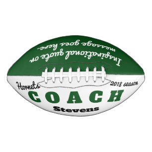 Personalized football for coach - thank you gift