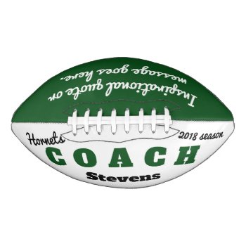 Personalized Football For Coach - Thank You Gift by Team_Lawrence at Zazzle