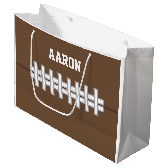 Personalized Football Gift Bag (Front Angled)