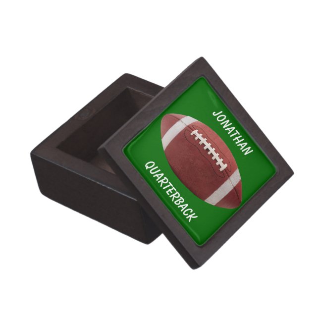 Personalized Football Gift Box (Opened)