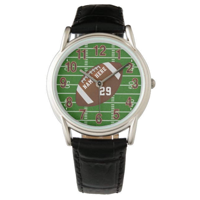 Personalized Football Gift Ideas, Cool Football Watch (Front)