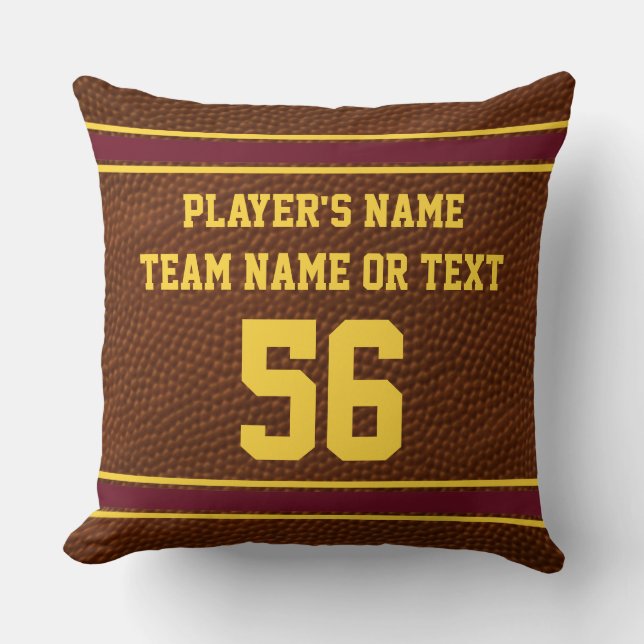 Personalized Football Gift Ideas, Football Pillows (Front)
