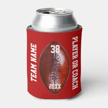 Personalized Football Gifts For Players  Coaches Can Cooler by YourSportsGifts at Zazzle