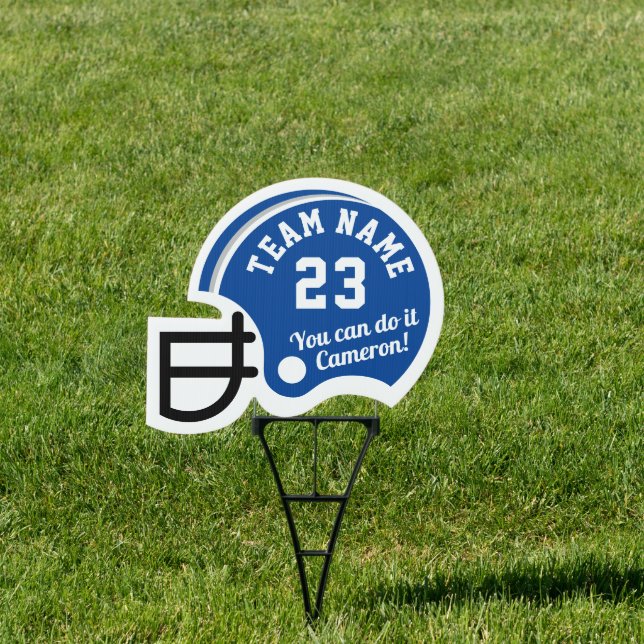 PERSONALIZED Football Helmet Sign (Insitu)