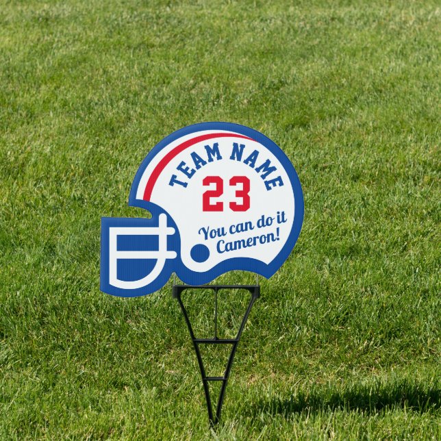 PERSONALIZED Football Helmet Sign (Insitu)