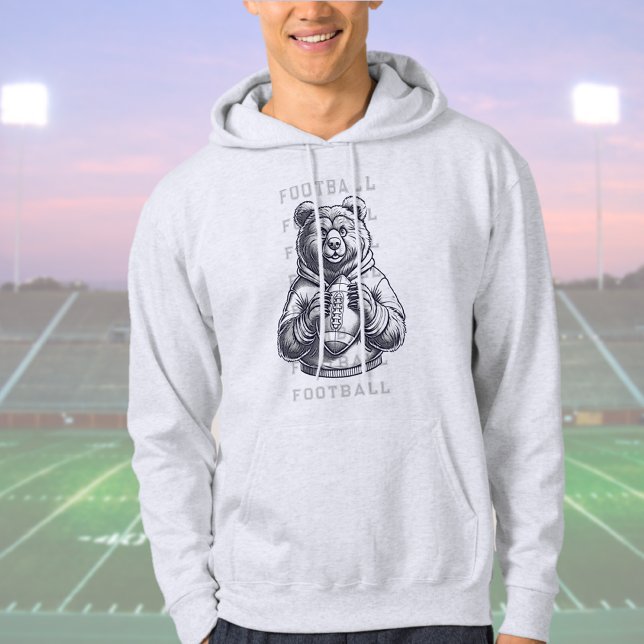 Personalized Football  Hoodie (Personalized Football Hoodie (front))