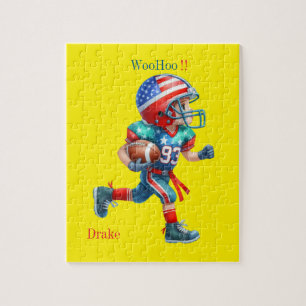 Personalized football jigsaw puzzle
