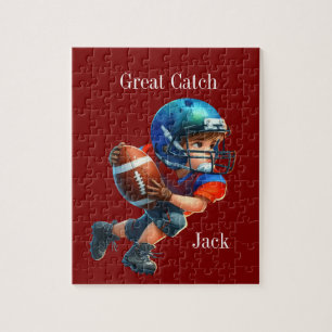 Personalized football jigsaw puzzle