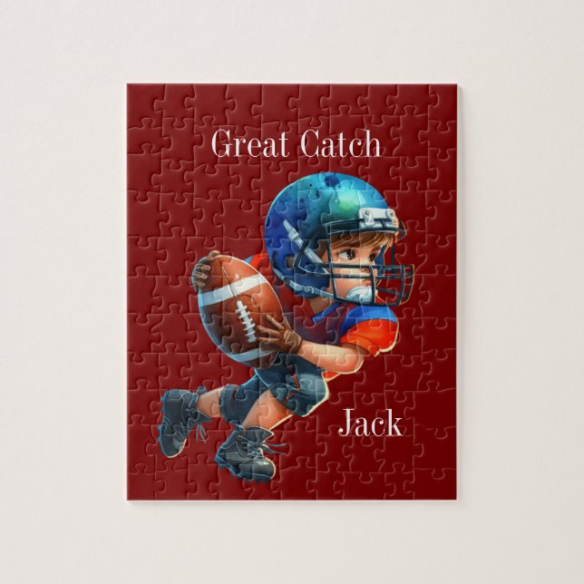 Personalized football jigsaw puzzle (Vertical)