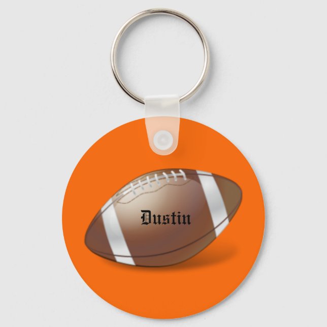 Personalized Football Keychain (Front)