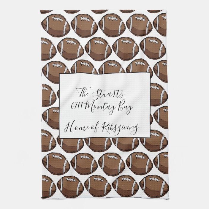 Personalized Football Kitchen Towel