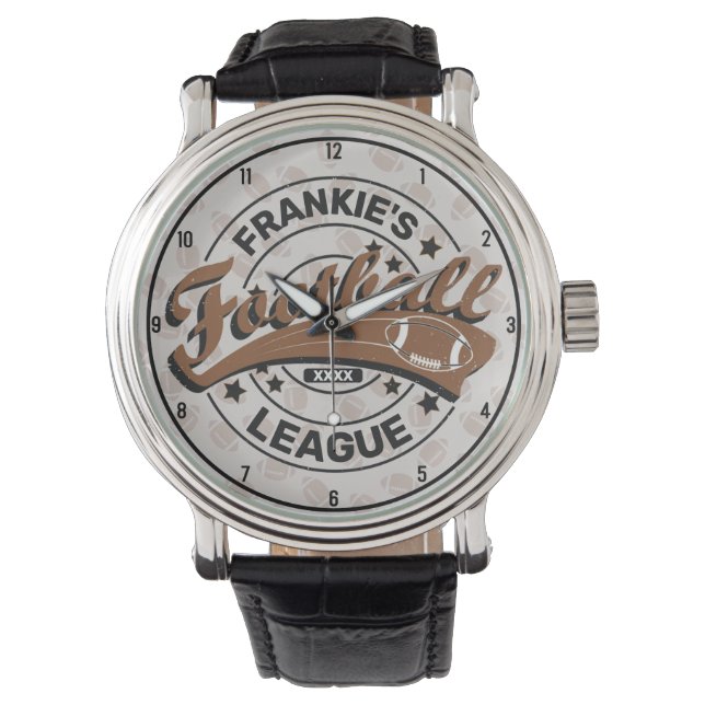 Personalized Football League Player Game Watch (Front)