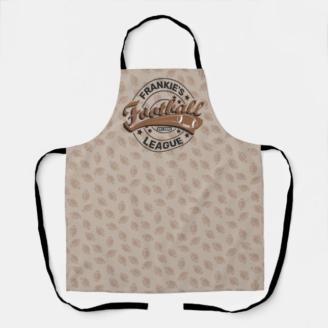 Personalized Football League Player Team  Apron (Front)