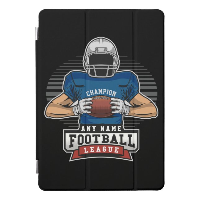 Personalized Football League Player Team Champ  iPad Pro Cover (Front)