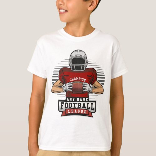 Personalized Football League Player Team Champ  T_Shirt