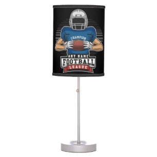 Personalized Football League Player Team Champ Table Lamp
