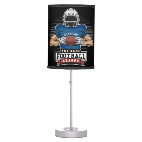 Personalized Football League Player Team Champ  Table Lamp