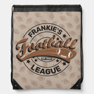 Personalized Football League Player Team  Drawstring Bag