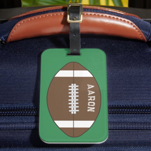 Personalized Football Luggage Tag Gift