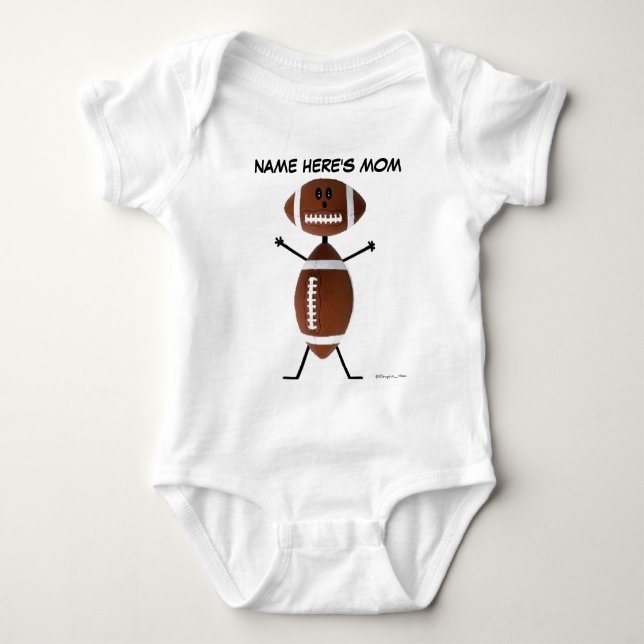 Personalized Football Mom T-Shirt (Front)
