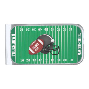 Personalized Football Money Clip
