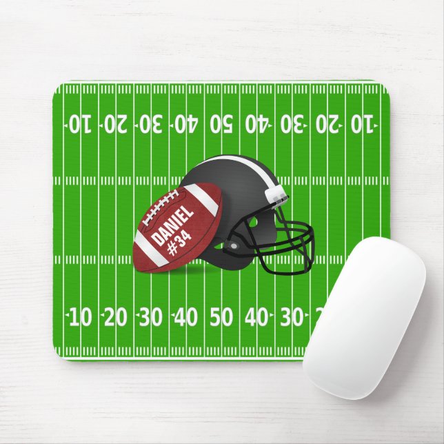 Personalized Football Mouse Pad (With Mouse)