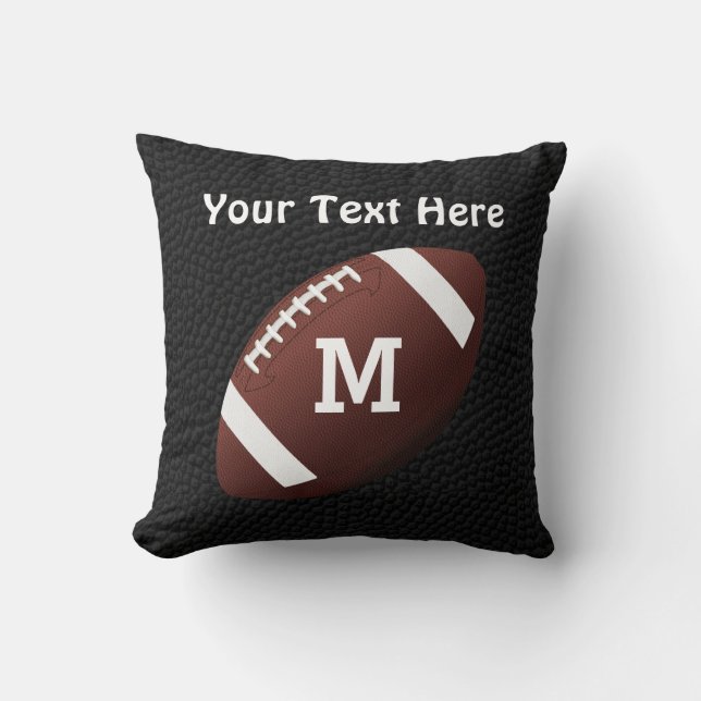 Personalized Football Pillows with NAME and NUMBER (Front)