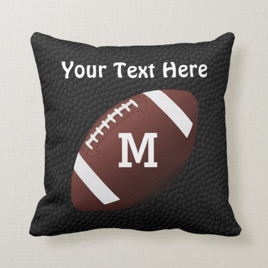 Personalized Football Pillows with NAME and NUMBER | Zazzle.com