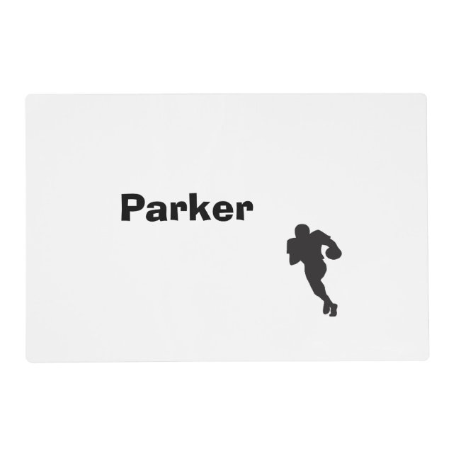 Personalized Football Placemat (Front)