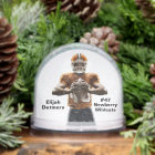  Personalized Football Player Snow Globe