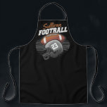 Personalized Football Player Team Number Helmet  Apron<br><div class="desc">Personalized Football League Player Number American Sports Game Design - Customize with your Name and Custom Text!</div>