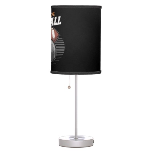 Personalized Football Player Team Number Helmet  Table Lamp (Right)