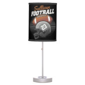 Personalized Football Player Team Number Helmet  Table Lamp (Front)