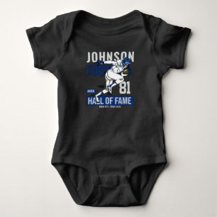 Personalized Football PLAYER Team NUMBER Sports Baby Bodysuit