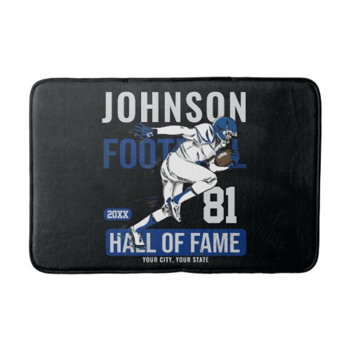 Personalized Football PLAYER Team NUMBER Sports  Bath Mat