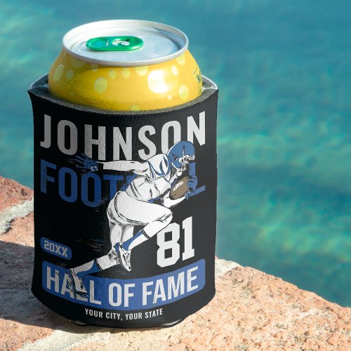 Personalized Football PLAYER Team NUMBER Sports  Can Cooler