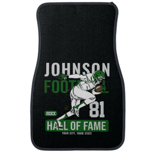 Personalized Football PLAYER Team NUMBER Sports  Car Floor Mat