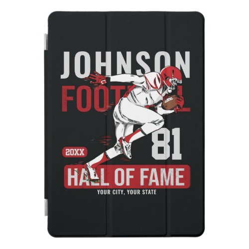 Personalized Football PLAYER Team NUMBER Sports  iPad Pro Cover